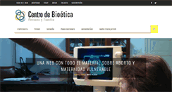 Desktop Screenshot of centrodebioetica.org